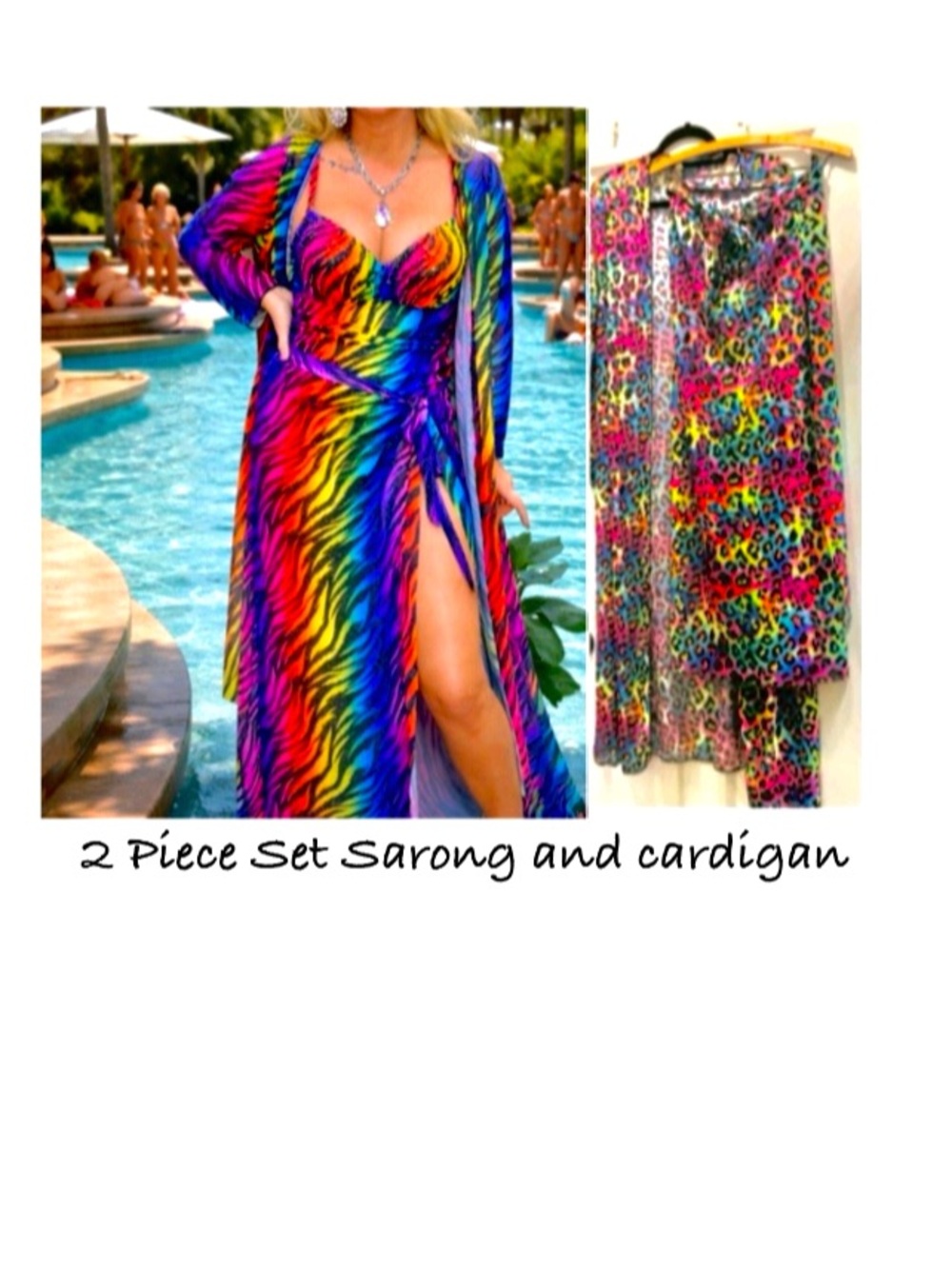 Rebel Raven 2 piece swim set